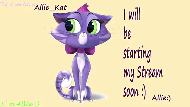 Allie Kat online show from April 25, 1:41 pm