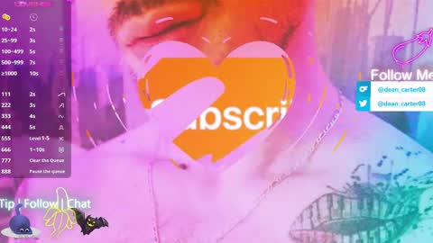 Dean Carter online show from April 6, 10:10 pm